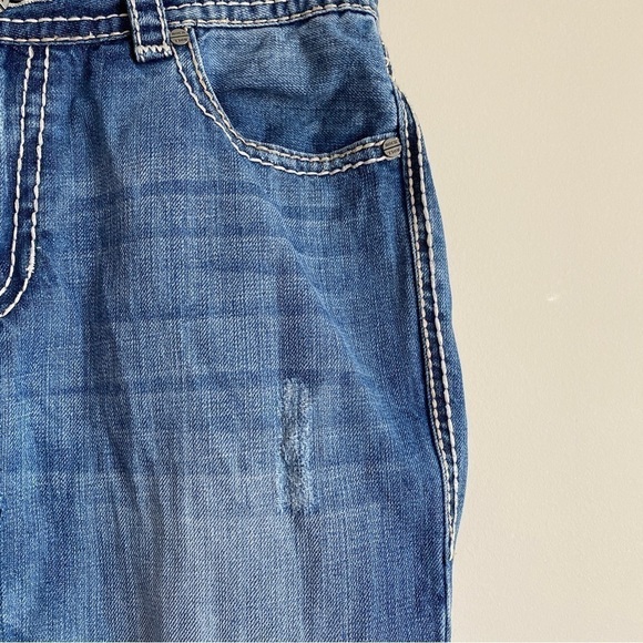 Rock & Roll Cowboy Double Barrel Relaxed Straight Leg Jeans Mens 33X36 - Picture 6 of 14